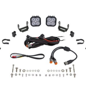 Diode Dynamics SS3 LED Bumper 1 1/2 In Roll Bar Kit Sport - White SAE Fog (Pair)