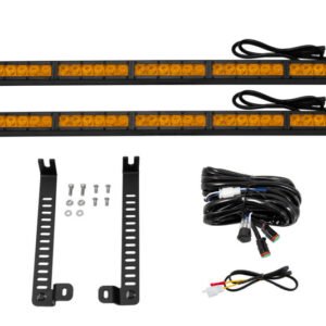 Diode Dynamics 14-19 Toyota 4Runner SS30 Dual Stealth Lightbar Kit - Amber Driving