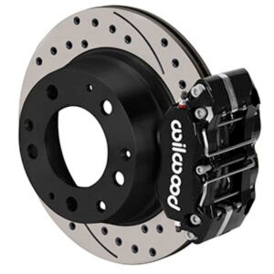 Wilwood 69-83 Porsche 911 Narrow Dynapro-P Radial Rear Brake Kit Black Caliper SRP Drill/Slot Rotor