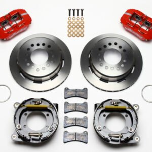Wilwood Dynapro Low-Profile 11.00in P-Brake Kit - Red Ford 8.8 w/2.50in Offset-5 Lug