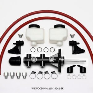 Wilwood Tandem Remote Master Cylinder - 15/16in Bore Black