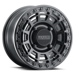Method MR415 Beadlock 15x7 / 5+2/38mm Offset / 5x4.5 / 76mm CB Matte Black Wheel - Gloss Black Ring