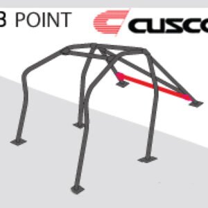 Cusco D1 Chromoly 8pt 2 Pssngr Around Dash 10-15 Hyundai Genesis Coupe LHD w/Sunroof (S/O No Cancel)