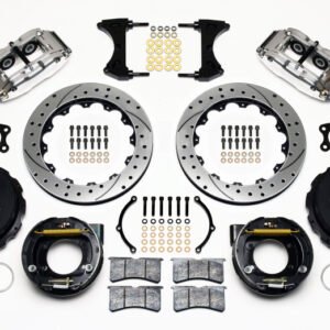 Wilwood Narrow Superlite 4R Rear P-Brk Kit 12.88in Drill Polish Big Ford New Style 2.36in Offset