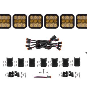 Diode Dynamics SS5 Pro Universal CrossLink 8-Pod Lightbar - Yellow Combo