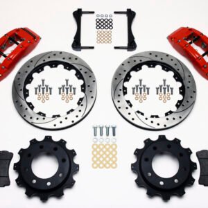 Wilwood TC6R Rear Kit 16.00in Drilled Red 1999-2010 GM H2 / 2500 4.63 Cntr