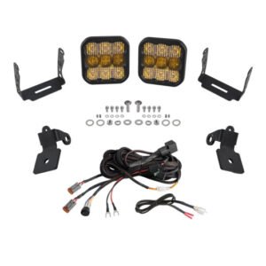 Diode Dynamics 20-Present Polaris RZR A-Pillar LED Pod Kit SS5 Pro - Yellow Combo