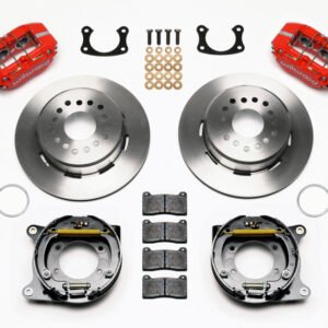 Wilwood Dynapro Lug Mount P/S Park Brake Kit Red New Big Ford 2.50in Offset
