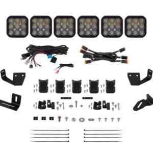 Diode Dynamics Prinsu/Sherpa Roof Racks- SS5 6-Pod CrossLink Mounting Kit - Pro White Driving