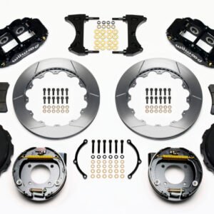 Wilwood Narrow Superlite 4R Rear P-Brk Kit 12.88in Chevy 12 Bolt-Spec 3.15in Bearing Front mt