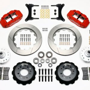 Wilwood Narrow Superlite 6R Front Hub Kit 14.00in Red 79-87 GM G Body
