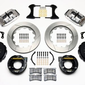 Wilwood Narrow Superlite 4R Rear P-Brk Kit 14.00in Polished New Big Ford 2.50in Offset