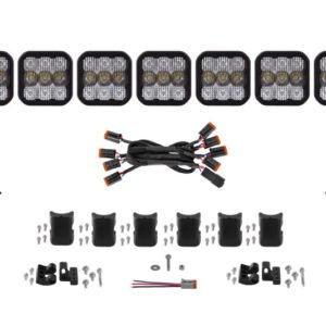 Diode Dynamics SS5 Pro Universal CrossLink 7-Pod Lightbar - White Combo