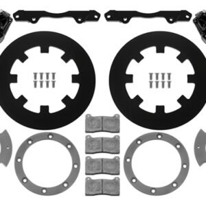 Wilwood 17-21 Can-Am X3RS Black 6-Piston Rear Kit 11.25in - Undrilled Rotors