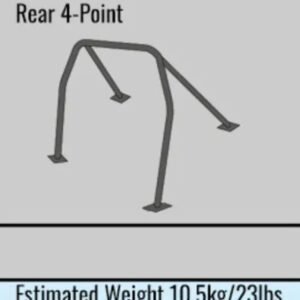 Cusco Nissan GTR 3.8L VR38DEET Chormoly 40mm OD 4-Point Rear 2 Passenger