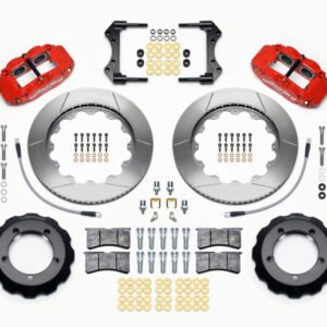 Wilwood Narrow Superlite 4R Front Hat Kit 14.00in Red 76-77 Ford Bronco Dana 44 w/Lines