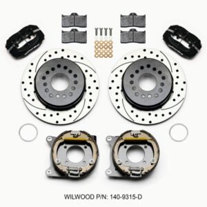 Wilwood Forged Dynalite P/S Park Brake Kit Drilled 12 Bolt 2.75in offset Staggered Shock
