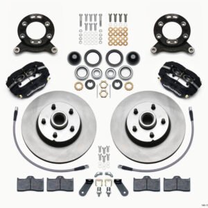 Wilwood Forged Dynalite-M Front Kit 11.30in 1 PC Rotor&Hub 1970-1973 Mustang Disc & Drum Spindle