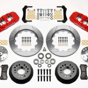 Wilwood AERO6 Front Hub Kit 14.00 Red 67-69 Camaro 64-72 Nova Chevelle