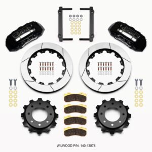 Wilwood TX6R Rear Kit 16.00in Black 1999-2010 GM H2 / 2500 4.63 Cntr