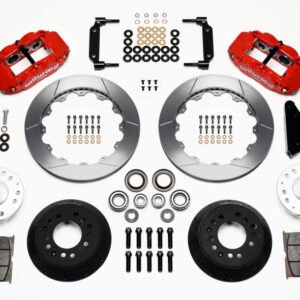 Wilwood Narrow Superlite 6R Front Hub Kit 12.88in Red 1968-1969 Mustang Disc Spindle