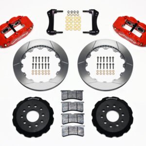 Wilwood Narrow Superlite 6R Front Hat Kit 12.88in Red 88-93 Corvette C4