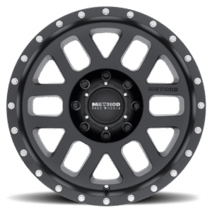 Method MR306 Mesh 18x9 -12mm Offset 8x6.5 130.81mm CB Matte Black Wheel