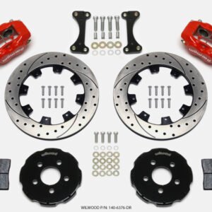 Wilwood Forged Dynalite Front Hat Kit 12.19in Drilled Red 00-04 PT Cruiser/03-04 SRT/4