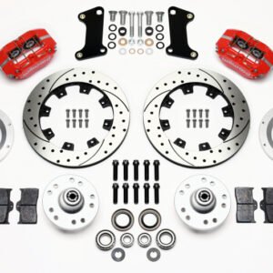 Wilwood Dynapro Dust-Boot Front Kit 12.19in Drilled Red 67-69 Camaro 64-72 Nova Chevelle