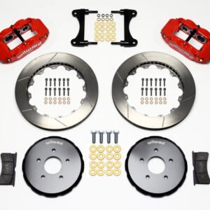 Wilwood Narrow Superlite 6R Front Hat Kit 13.06in Red Nissan 370Z/Fiti G37