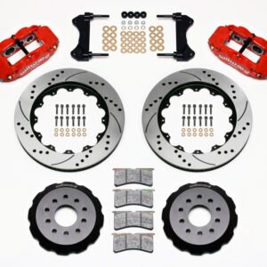 Wilwood Narrow Superlite 6R Front Hat Kit 14.00in Drilled Red 98-02 Camaro/Firebird