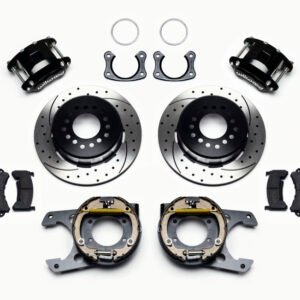 Wilwood D154 P/S Park Brake Kit Drilled New Big Ford 2.50in Off Staggered Mount