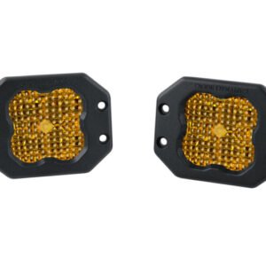 Diode Dynamics SS3 Sport ABL - Yellow Flood Flush (Pair)