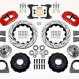 Wilwood Narrow Superlite 6R Front Hub Kit 14.00in Drill Red TCI-IFS 71-78 (Pinto Based)