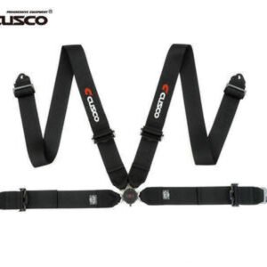 Cusco Universal 4 Point 3in Shoulder 3in Lap w/ Eyebolts (7/16-20UNF Thread) Racing Harness - Black
