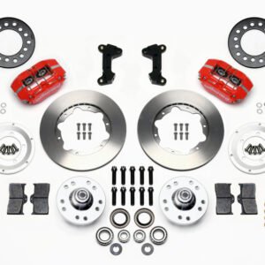 Wilwood Dynapro Dust-Boot Front Kit 11.00in Red 74-80 Pinto/Mustang II Disc Spindle only