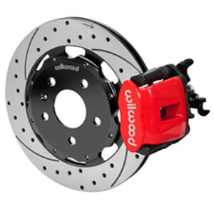 Wilwood 03-08 Audi A4 Caliper-Combination Parking Brake Rear 12.19 Rotor - Red