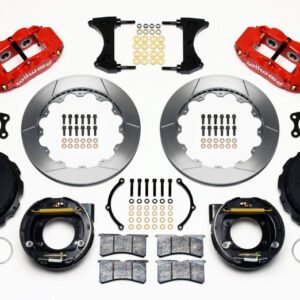 Wilwood Narrow Superlite 4R Rear P-Brk Kit 12.88in Red Big Ford New Style 2.36in Offset