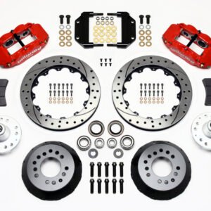 Wilwood Narrow Superlite 6R Front Hub Kit 12.88in Drill Red Magnum Force Drop Spindle