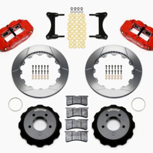 Wilwood Narrow Superlite 6R Front Hat Kit 12.88in Red 93-96 Mazda RX7