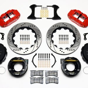 Wilwood Narrow Superlite 4R Rear P-Brk Kit 14.00in Drill Red New Big Ford 2.50in Offset