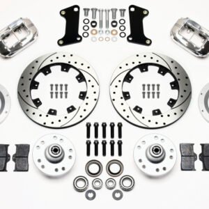 Wilwood Forged Dynalite Front Kit 12.19in Drilled Polished 67-69 Camaro 64-72 Nova Chevelle