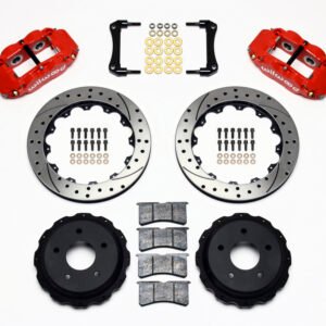 Wilwood Narrow Superlite 4R Rear Kit 12.88in Drilled Red 98-02 Camaro/Firebird