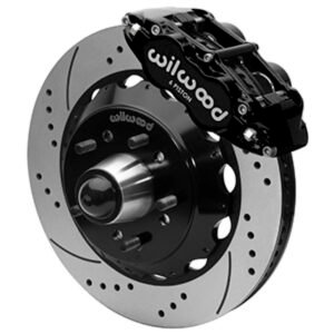 Wilwood 88-98 GMC C1500 Forged Narrow Superlite 6R Big Brake Front Brake Kit (Hub) - Black Powder