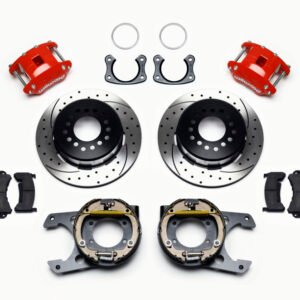 Wilwood D154 P/S P-B Kit Drilled-Red New Big Ford 2.50in Offset