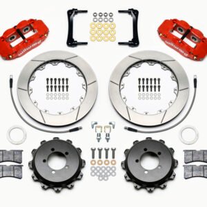 Wilwood Narrow Superlite 4R Rear Kit 12.88in Red 2012-Up Toyota / Scion FRS w/Lines
