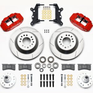 Wilwood Narrow Superlite 6R Front Hub & 1PC Rtr Kit 12.88in-Red 60-68 Ford / Mercury Full Size