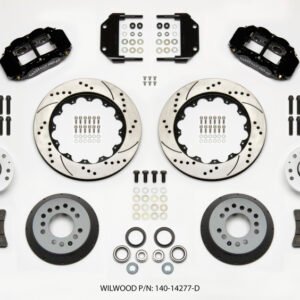 Wilwood Narrow Superlite 6R Front Hub Kit 14.00in Drilled Magnum Force Drop Spindle