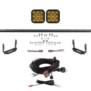 Diode Dynamics 14-23 Toyota 4Runner SS5 Stealth Grille LED 2-Pod Kit - Yellow Pro Driving
