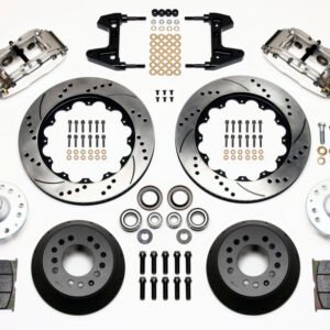 Wilwood Narrow Superlite 6R Front Hub Kit 14.00in Drill Pol 74-80 Pinto/Mustang II Disc Spindle only